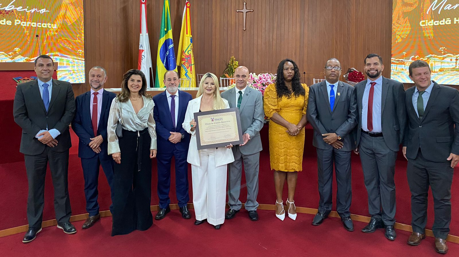 Deputada Marli Ribeiro recebe título de Cidadã Honorária da cidade de Paracatu-MG